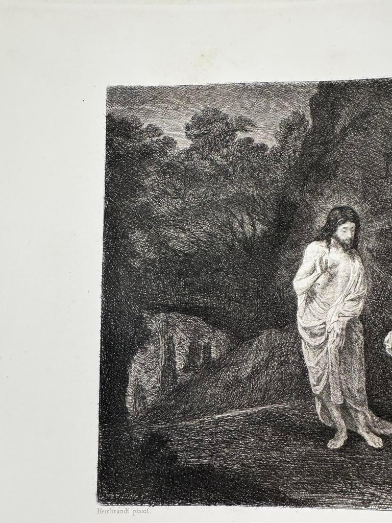 Antieke gravure met de voorstelling, Antiek en Kunst, Ophalen, Gravure, Gesigneerd