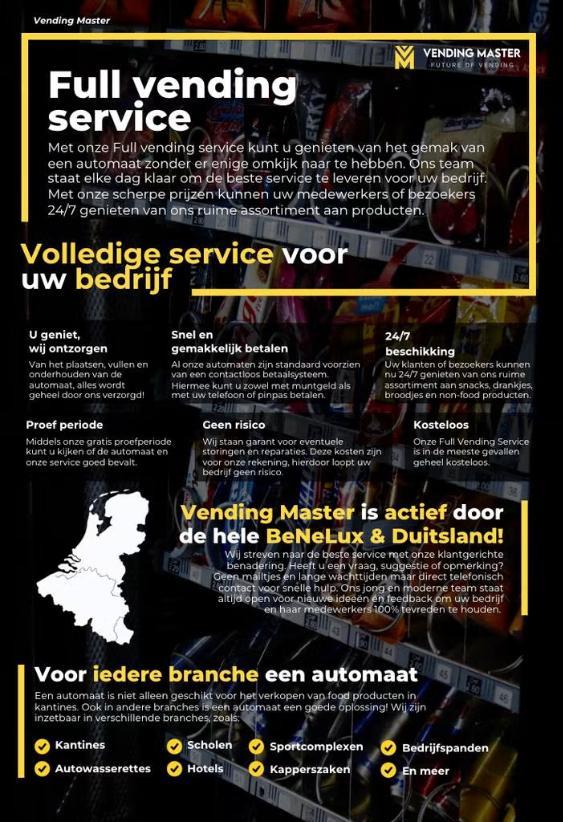 Full Service Vending | Gratis vendingmachine op locatie, Verzamelen, Automaten | Overige, Nieuw, Ophalen