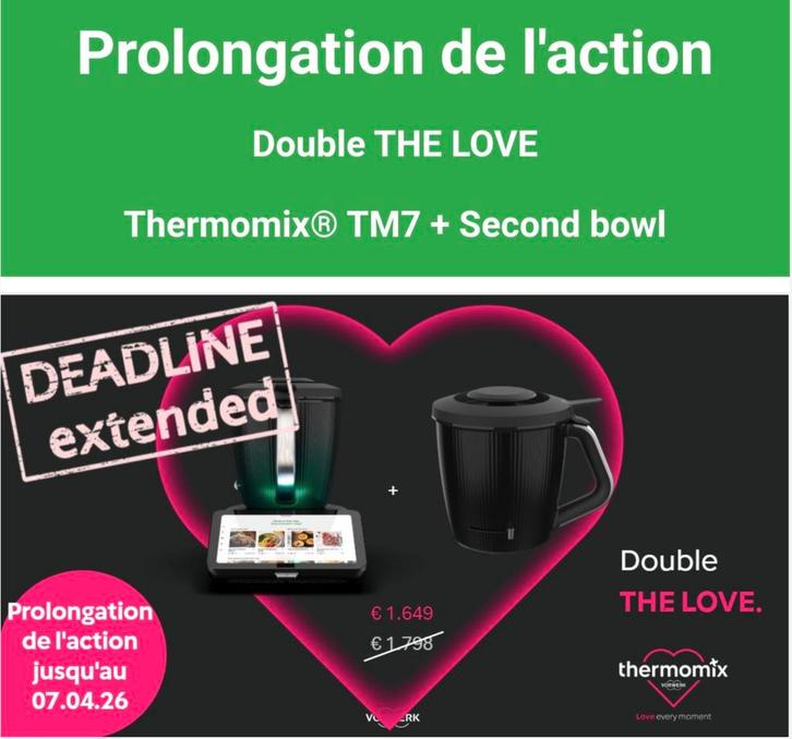 TM7+2eme BOL ou. CUTTER+SENSOR 1649€ 🤩, Electroménager, Mélangeurs de cuisine, Neuf, 2 à 3 litres, 3 vitesses ou plus, Résiste au lave-vaisselle