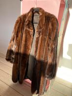 Sublieme 3/4 nertsmantel in glanzend bruin  bijna nieuw, Autre, Overige kleuren, Zo goed als nieuw, Ophalen