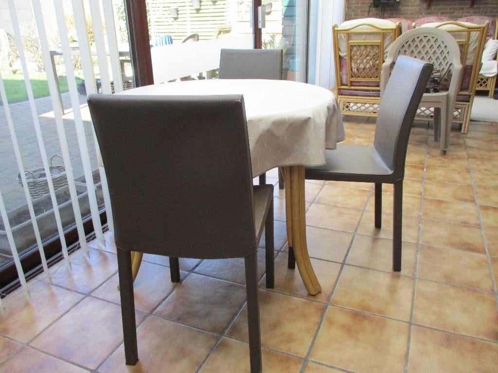 4 keukenstoelen, Huis en Inrichting, Stoelen, Ophalen, Gebruikt, Overige kleuren, Vier