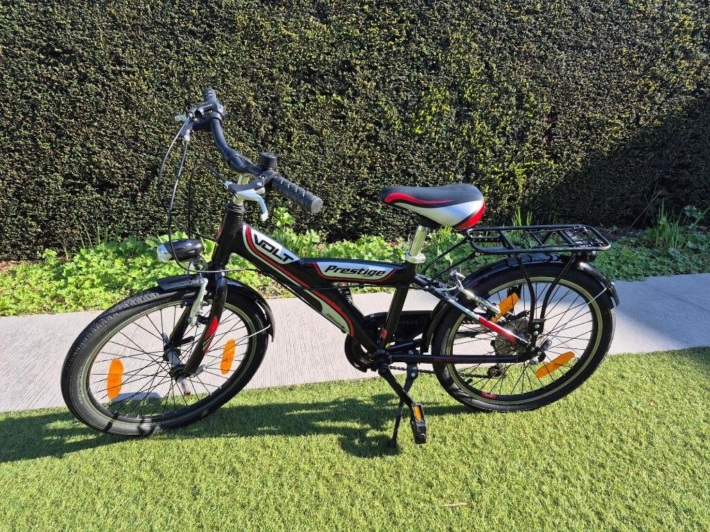 Kinderfiets 20inch Prestige Volt Zwart/rood, Ophalen, Gebruikt, Velgrem, Versnellingen