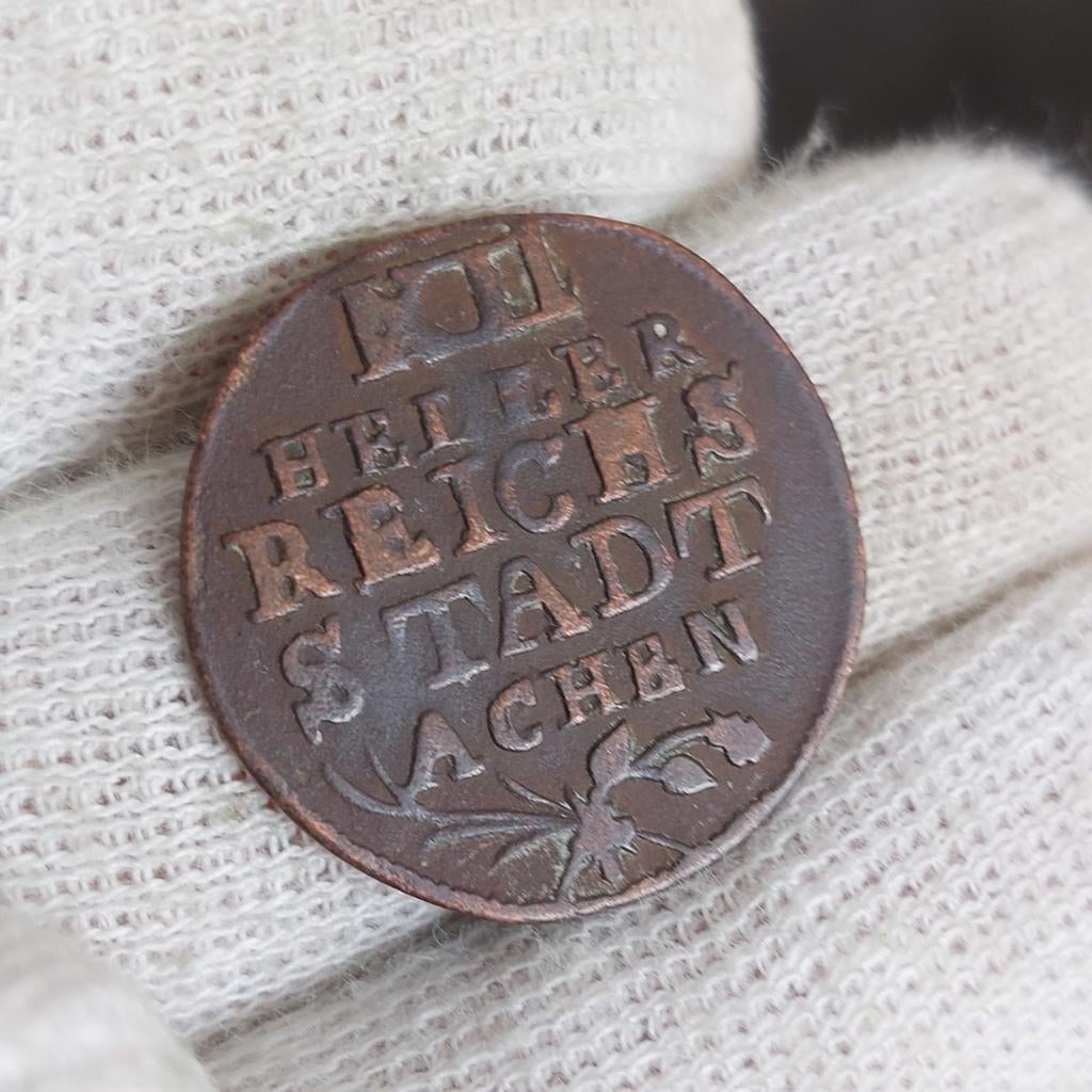 Munt / Reichsstadt Aachen / XII Heller / 1792, Ophalen of Verzenden, Losse munt