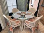 Mobilier de jardin d'hiver, mobilier de véranda, Maison & Meubles, Chaises, Enlèvement, Utilisé, Blanc, Quatre
