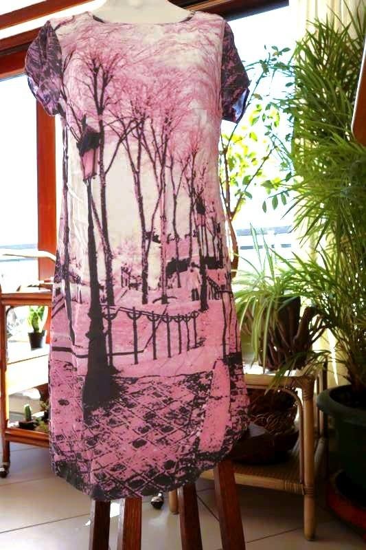 natuurlijk bijzonder leuke jurk, Maat 38/40 (M), Overige kleuren, Ophalen of Verzenden, Zo goed als nieuw