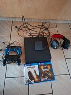 PS4 Slim + 2 controllers + games + extra harde schijf + head, Games en Spelcomputers, Spelcomputers | Sony PlayStation 4, Ophalen