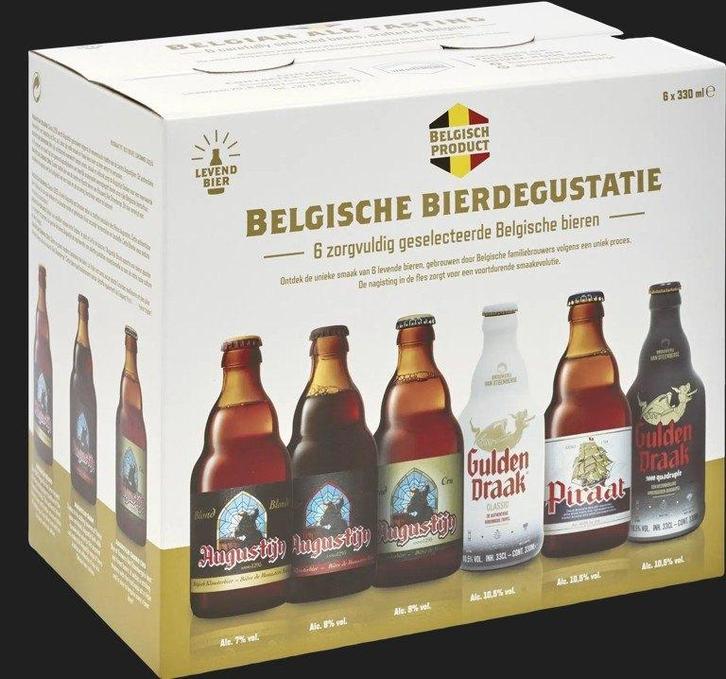 Bierpakket, cadeaupakket,proefpakket belgische bieren 6x33cl, Divers, Produits alimentaires, Enlèvement