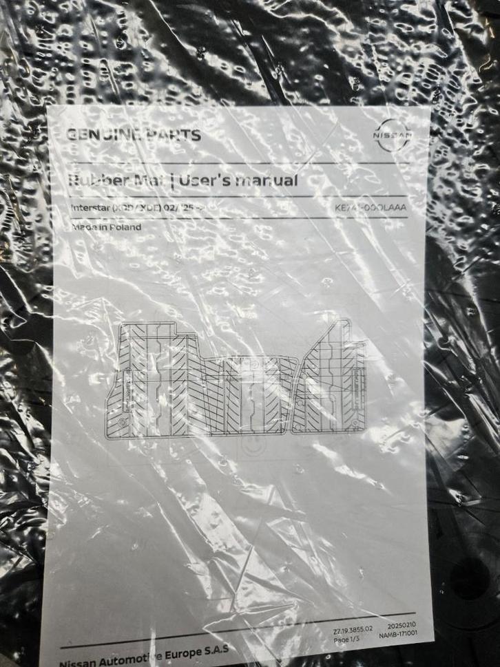 Nissan Interstar Automatten – KE741-00QLAAA, Auto diversen, Automatten, Ophalen of Verzenden