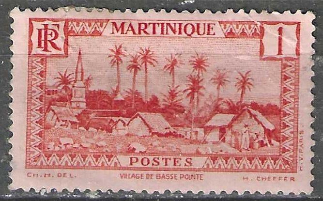 Martinique 1933/1938 - Yvert 133 - Basse-Pointe - 1 c. (ZG), Postzegels en Munten, Postzegels | Amerika, Postfris, Verzenden