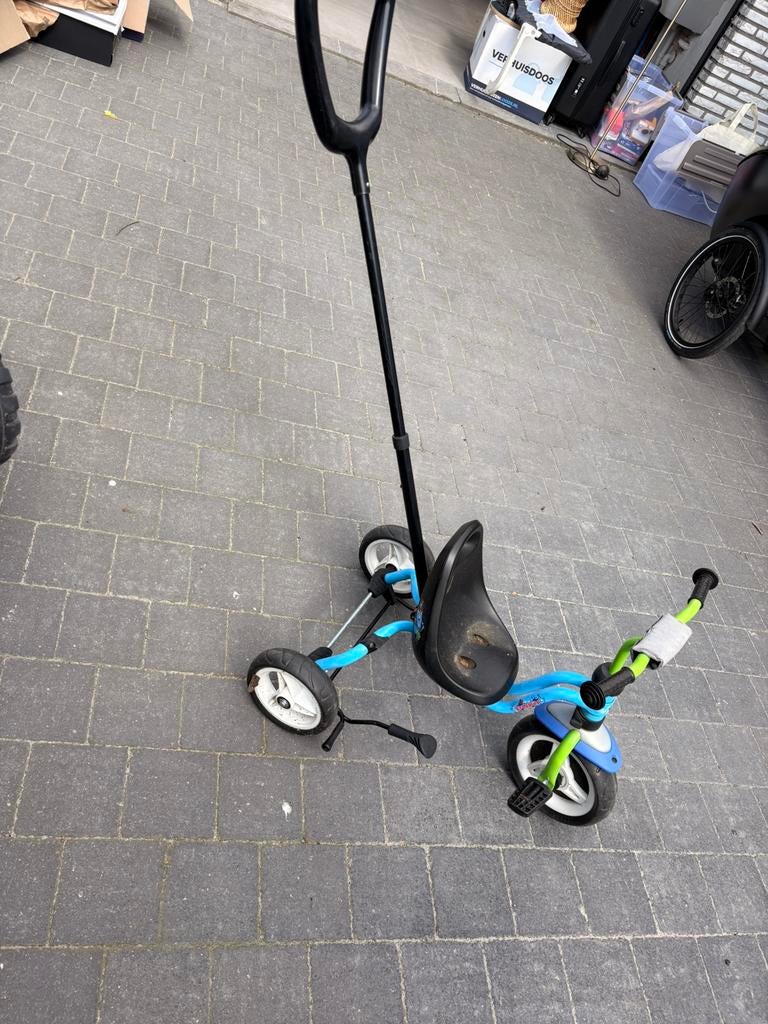 Driewieler, Ophalen, Gebruikt, Duwstang