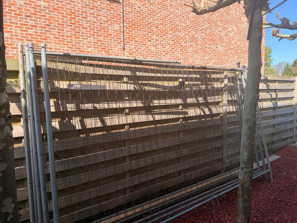 5 heras hekken, Jardin & Terrasse, Clôtures de jardin, Enlèvement, Comme neuf