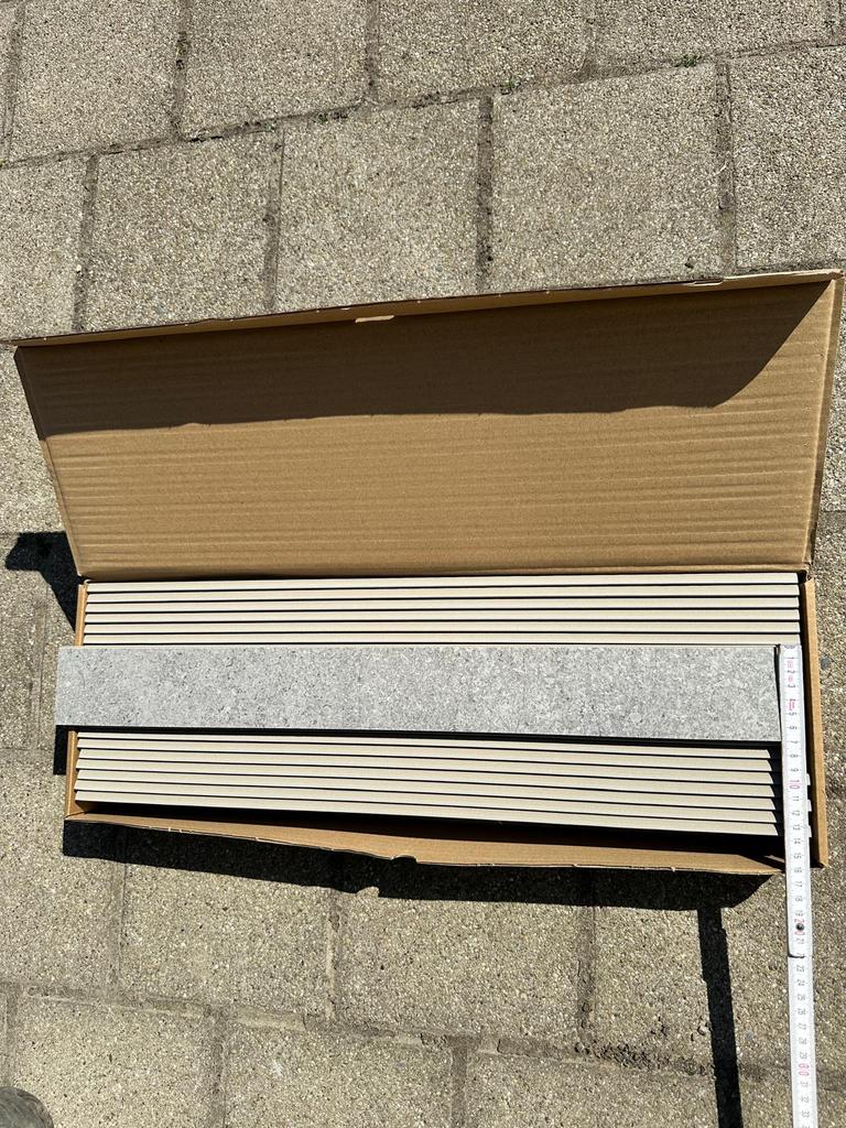 52,8 meter nieuwe keramische plinten te koop, Enlèvement, Neuf, Plinthes