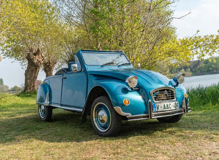 Citroën 2CV Azelle 1981 Approuvé à la vente, Autos, Citroën, Particulier, 2CV, Essence, Cabriolet, 3 portes, Boîte manuelle, Bleu