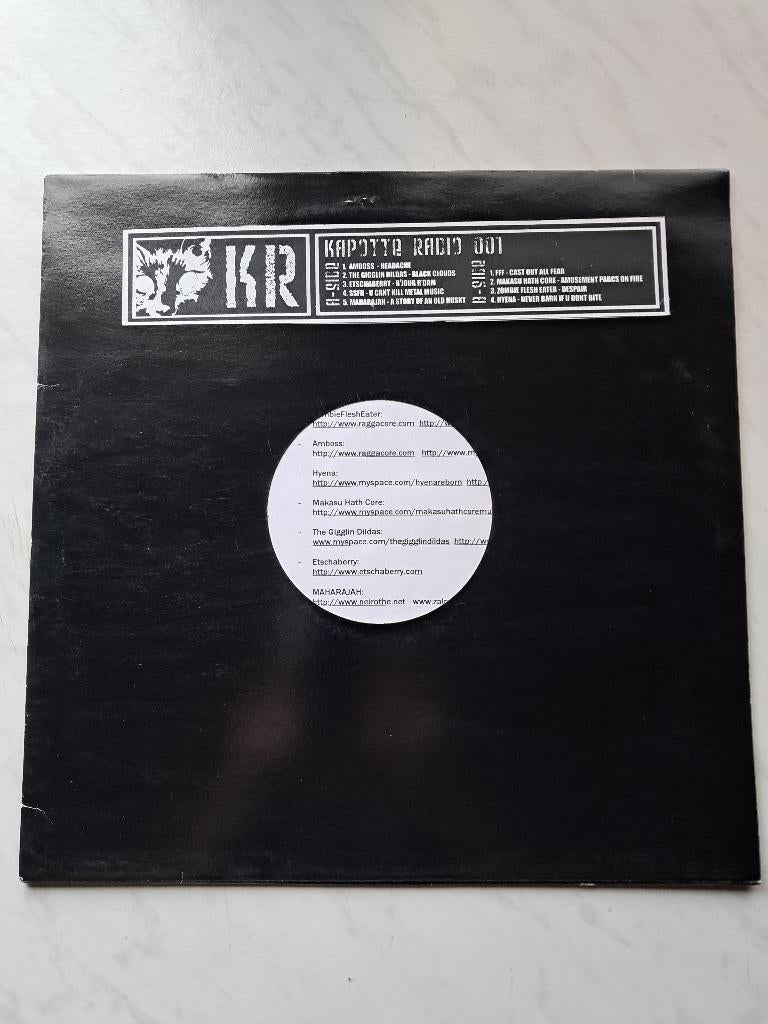 Various : Kapotte Radio 001 (LP) Breakcore, Ophalen of Verzenden