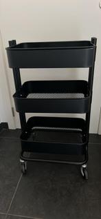 RÄSKOG roltafel zwart, Huis en Inrichting, Ophalen, Zo goed als nieuw