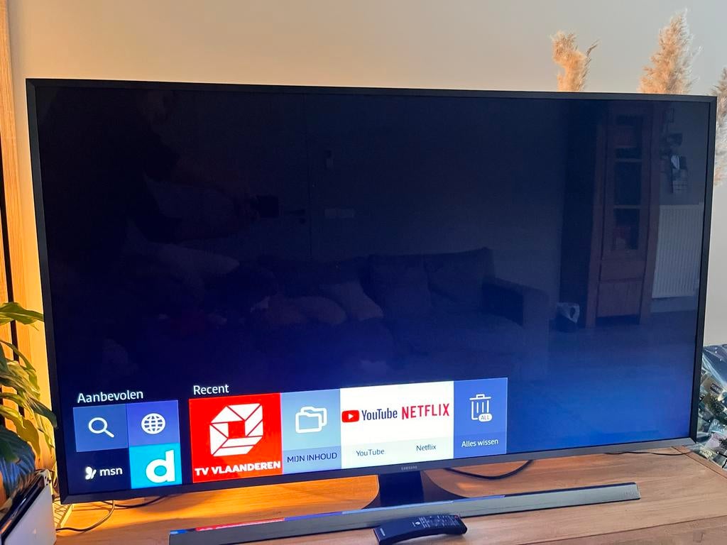 Samsung 4K 55 inch LED tv, LED, Utilisé, 4k (UHD), Smart TV