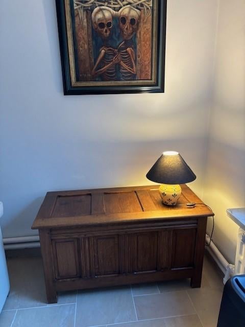 Kist/ koffer in eik, Ophalen, Gebruikt, 100 tot 150 cm, 50 tot 75 cm