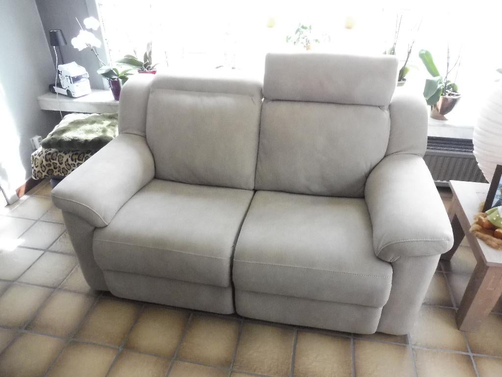 salon 2 zit +3 zit elektrisch, Huis en Inrichting, Ophalen, Gebruikt, Stof