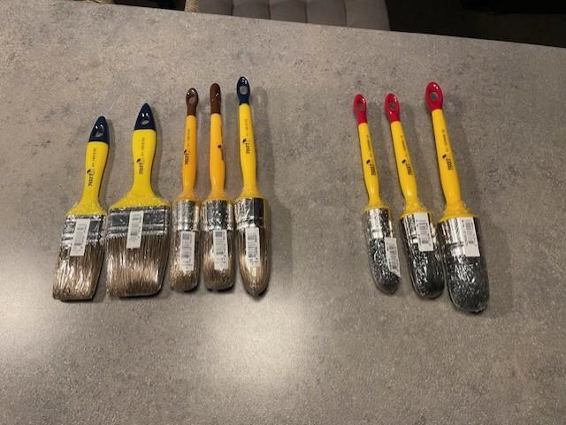 Verschillende verf- beitsborstels, Doe-het-zelf en Bouw, Schildersmaterialen, Nieuw, Kwast, Ophalen of Verzenden