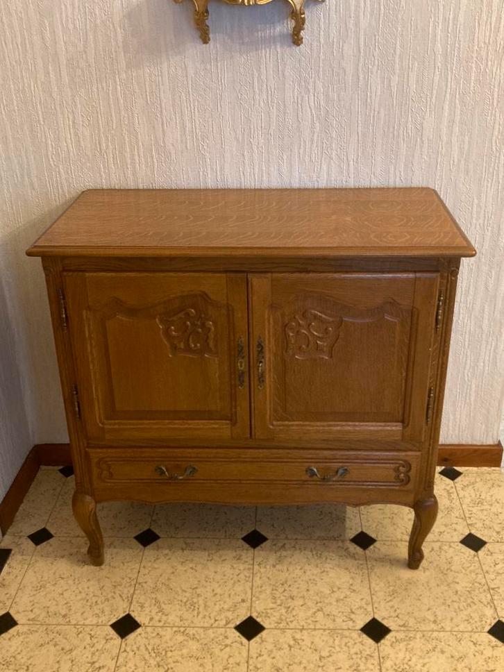 Prachtig Eikenhouten Halkastje / Dressoir – Louis XV Stijl, Antiek en Kunst, Antiek | Meubels | Kasten, Ophalen