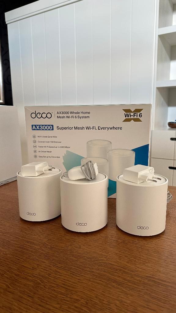 Pack de 3 TP-Link Deco X50 AX3000, Informatique & Logiciels, Amplificateurs wifi, Comme neuf, Enlèvement