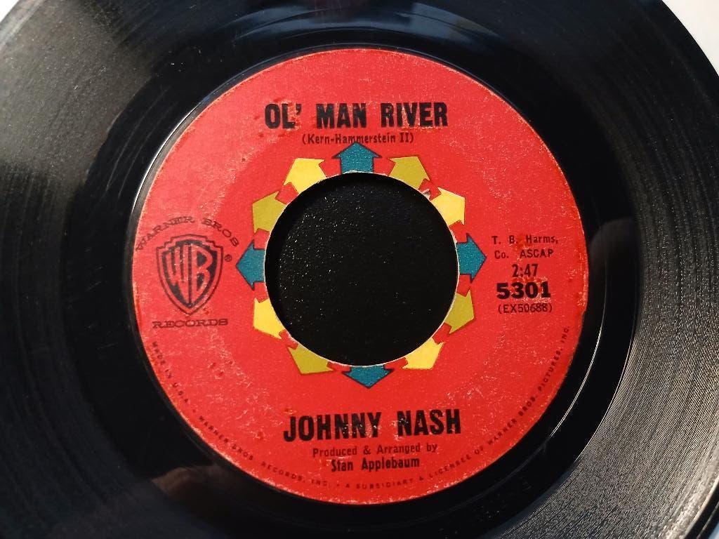 Johnny Nash ‎– Ol' Man River '7 " Popcorn ", Single, Utilisé, 7 pouces, R&B et Soul