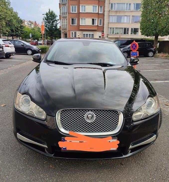 Jaguar XF 2.7 Bi-Turbo 207cv V6, prête à immatriculer, CT ok, Autos, Cuir, Achat, Entretenue par le concessionnaire, Noir