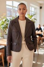 ✨️PERLA Leren Jasje Maat 38/40 Met BUNDELKORTING‼️✨️✨️, Kleding | Dames, Maat 38/40 (M), Bruin, Zo goed als nieuw, Perla