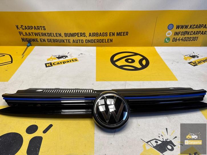 VW Golf 8 VIII 8.5 LED GRILL GTE R 5H0853651BE, Auto-onderdelen, Carrosserie, Volkswagen, Voor, Gebruikt