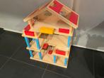 Houten garage poppenhuis, Kinderen en Baby's, Ophalen of Verzenden, Gebruikt, Poppenhuis