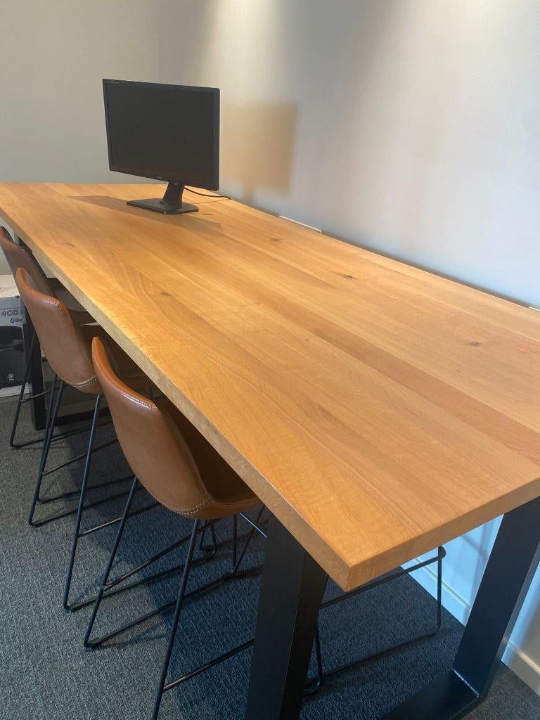 Eiken bartafel 240x100x110cm, Maison & Meubles, Tables | Tables mange-debout, Comme neuf, Enlèvement