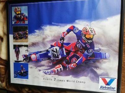 Stefan Everts kader met poster, 80x40cm, Ophalen, Zo goed als nieuw