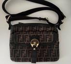 Fendi logo handtas crossbody schoudertas, Overige merken, Gebruikt, Bruin, Ophalen of Verzenden