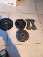 Poids d'haltères, Sports & Fitness, Équipement de fitness, Enlèvement, Comme neuf, Pectoraux, Plaques d'haltères
