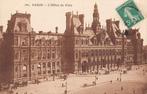1910 - FRANCE - Paris : L'Hôtel de Ville + LES ANDELYS, Collections, Cartes postales | Étranger, Envoi, Avant 1920, Affranchie