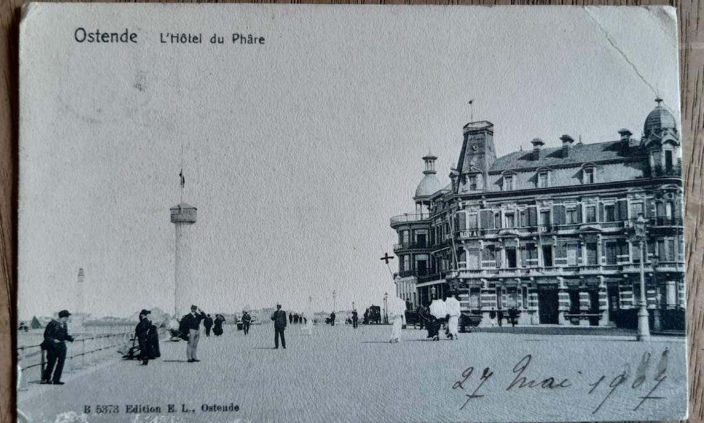 Oostende OSTENDE HOTEL DU PHARE 1907, Ophalen of Verzenden