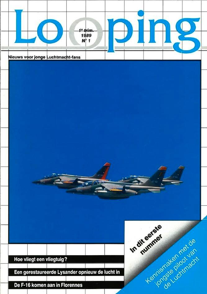 Looping  Nieuws voor jonge Luchtmachtfans  1e trim. ’89 Nr 1, Verzamelen, Luchtvaart en Vliegtuigspotten, Nieuw, Boek of Tijdschrift