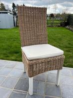 4 stoelen in rotan, Huis en Inrichting, Stoelen, Ophalen, Overige kleuren, Riet of Rotan, Vier