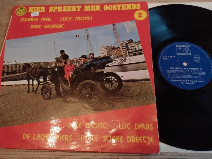 LP: HIER SPREEKT MEN OOSTENDS 2 (LUCY MONTI-PETE MONTI)1974, Cd's en Dvd's, Vinyl | Nederlandstalig, Gebruikt, Streekmuziek, 12 inch