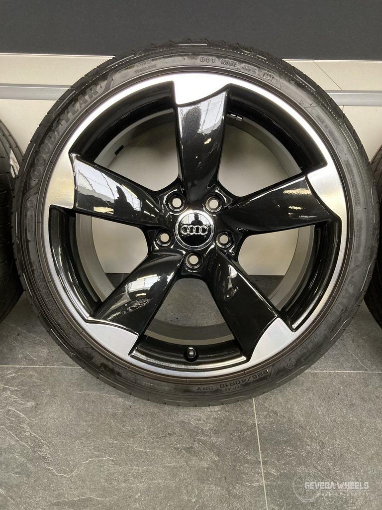 18” originele Audi A3 S3 8P 8V 8Y ‘Rotor’ velgen + banden, Autos : Pièces & Accessoires, Pneus & Jantes, Pneus et Jantes, Pneus été
