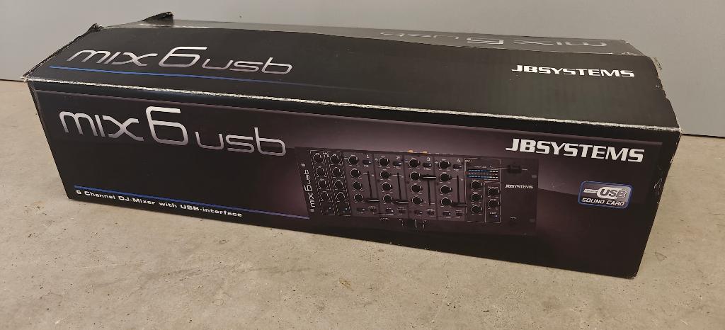JBsystems mix6usb, Muziek en Instrumenten, Ophalen of Verzenden, Nieuw, Microfooningang