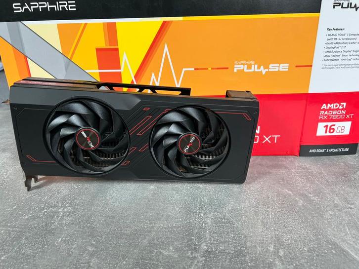 RX 7800 XT 16go sapphire pulse, Computers en Software, Videokaarten, Zo goed als nieuw, AMD, HDMI, DisplayPort, Ophalen