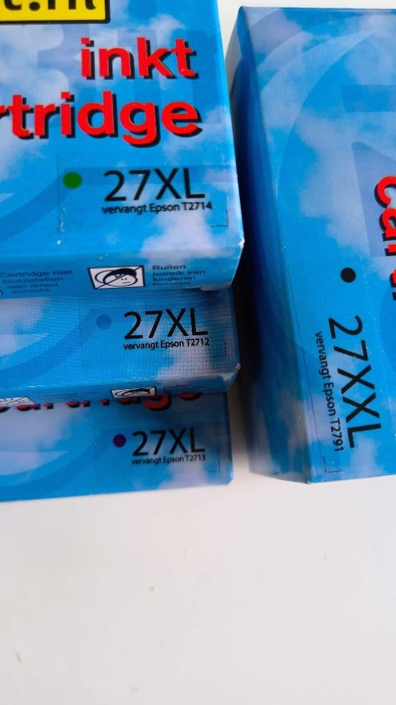 Inktpatronen voor Epson, Ophalen, Nieuw, Cartridge, 1 2 3 inkt
