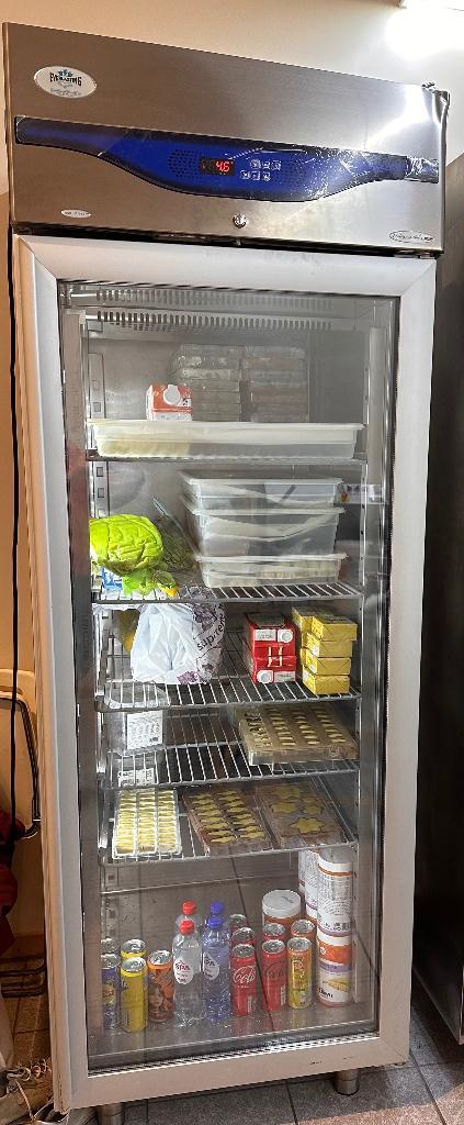 Réfrigérateur professio Everlasting 600L avec porte vitrée, Electroménager, Réfrigérateurs & Frigos, Utilisé, Sans bac à congélation