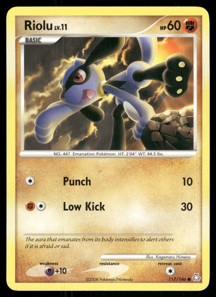 Riolu 117/146 - Legends Awakened, Hobby en Vrije tijd, Verzamelkaartspellen | Pokémon, Gebruikt, Verzenden