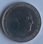 100 PESETAS D'ESPAGNE 1966 FRANCISCO FRANCO, Enlèvement ou Envoi, Autres pays, Monnaie en vrac, Argent
