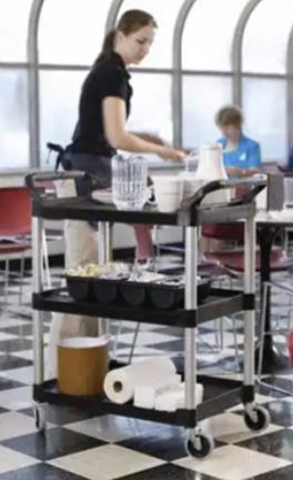 Chariot de service - Chariot de table Rubbermaid,  GN-F693, Enlèvement, Neuf, sans emballage, Transport et Stockage