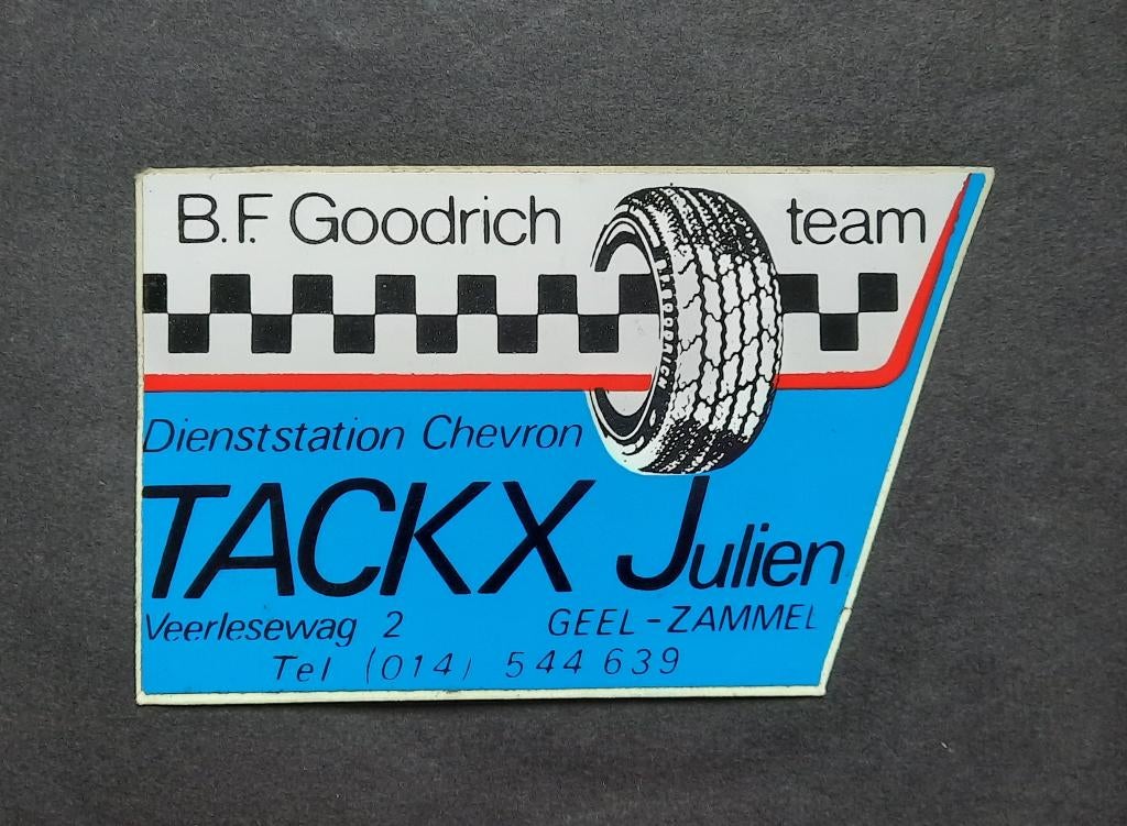 Sticker B.F. Goodrich team Geel-Zammel, Envoi, Utilisé