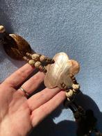 Belles fleurs perlées et pièces en bois, Enlèvement ou Envoi, Perle