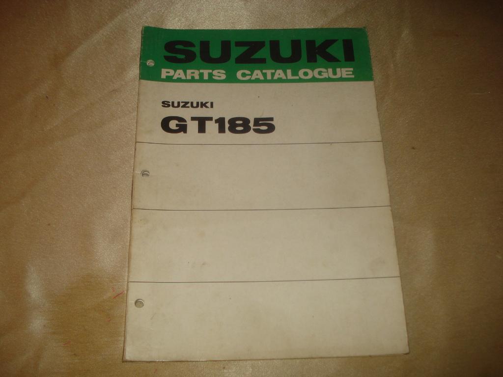 SUZUKI GT185 Ancien Catalogue des Pièces, Motos, Enlèvement ou Envoi, Utilisé